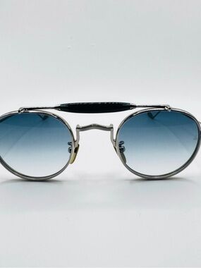 Men's Dason Titanium Frame Sunglasses with Blue Gradient Lenses